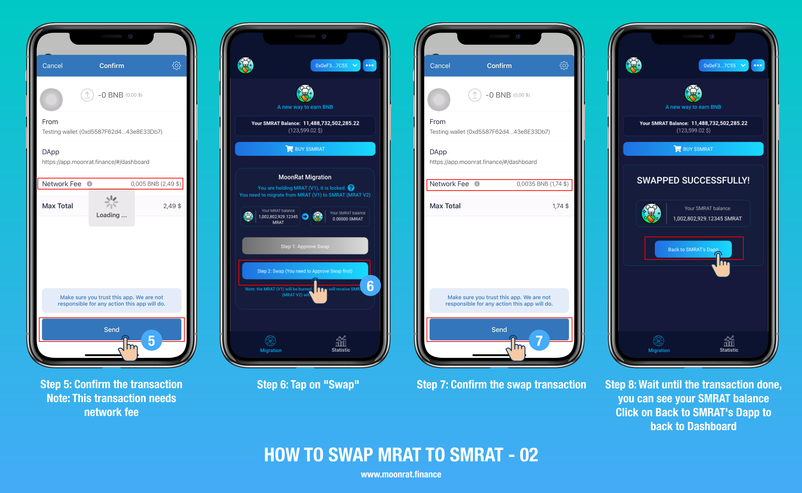 How to swap MRAT (V1) to SMRAT (MRAT V2) on Trustwallet ...